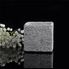 Chine Bougeoir carré ciment rugueuse matière fabricant