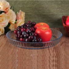 China Stripe Fruit Glass Plate manufacturer