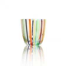 China Striped glass candle holder manufacturer