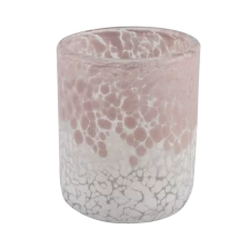 Китай Солнечная стеклянная посуда на заказ розовые банки с свечей для цилиндра для приготовления свечей производителя