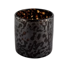 中国 美阳玻璃制品豪华黑色玻璃容器蜡烛批发 制造商