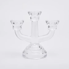 中国 クリアトリプルガラス燭台ホームデコレーションを供給します。 メーカー