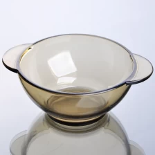 中国 喷色圆形280ml透明玻璃碗 制造商