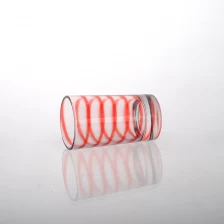 porcelana titular de la altura de la vela de vidrio con barra de color fabricante