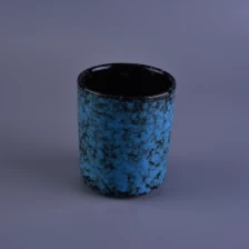 porcelana Tall redondo recipiente de vela titular conjuntos macetas de cerámica para las plantas fabricante