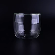 China Transparent double wall glass tea cups pengilang