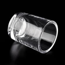 China Low MOQ Thick Wall Thick Bottom 300ml Glass Candle Jar manufacturer