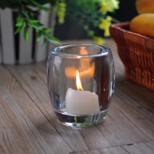 China Thick glass wall candle holder manufacturer