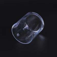 China Suportes de vela de vidro transparente de cilindro de parede fina fabricante