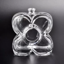 China Transparent butterfly-shape glass container double wall perfume bottle supplier manufacturer