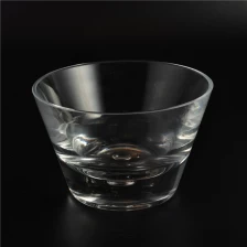 China Transparente geschliffenem Glas Kerze Schale Hersteller