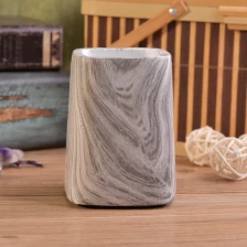 China Trapezoid em forma de água cinzenta impressão recipiente de vela de concreto decorativos fabricante