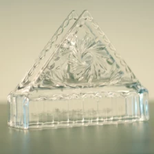 porcelana Triángulo forma sostenedor de vela de cristal fabricante