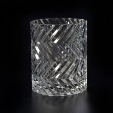 Chiny Skręcone cylindryczne Wysokie białe szklane woskowe świeczniki producent