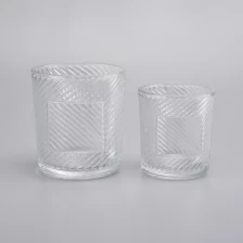 China Unique Empty Glass Candle Jar For Candle Making manufacturer