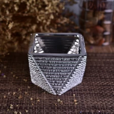 China Unique Silver  Ceramic Candle Holder manufacturer