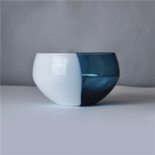 China Rekabentuk unik berwarna kaca mangkuk mangkuk pencuci mulut pengilang