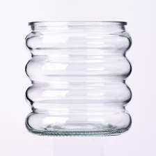 中国 ユニークなデザインガラスキャンドルジャークリアガラスキャンドルホルダー メーカー