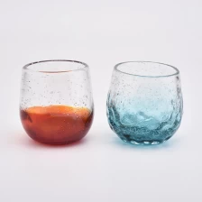 China Unique design glass candle jar for decoration manufacturer