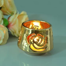China Unique pierced flower candle holders manufacturer