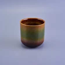 China Votive ceramic candle holder with glazed color manufacturer