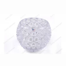 China Wedding decoration crystal glass candle holder manufacturer