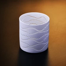 China Weiß Home Decor Ceramic Kerzenhalter Hersteller