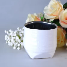 China White candle holders with unique bottom manufacturer