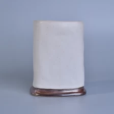 China Vasos de vela scented cerâmicos brancos fabricante
