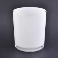 China Velas de vidro branco de 12 onças de tamanho popular fabricante