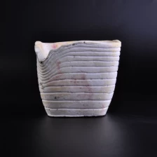 Cina bianco opaco esterno fiore in ceramica titolare forma di candela produttore