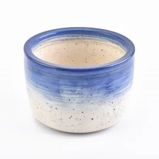 China Wholesale 12oz transmutation glazed ceramic candle vessels jars manufacturer