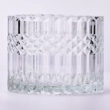 中国 卸売380ml透明なガラスキャンドルジャーキャンドル容器の大量 メーカー