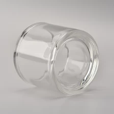 China Frascos de vela de vidro grosso personalizado cor 7oz de parede grossa fabricante