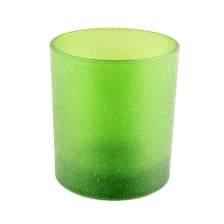 porcelana Jarra de velas decorativas de vidrio verde de lujo de lujo de lujo fabricante