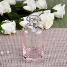 China Venda Por Atacado Pink Color Glass Diffuser Fragrance Bottles fabricante