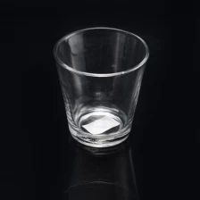 China Großhandel Lieferant Crystal Clear Runde Glas Kerze Halter Cups Hersteller