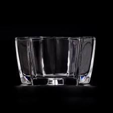 中国 批发定制五角星形透明玻璃蜡烛罐制作蜡烛 制造商