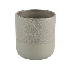China Wholesale custom round green ceramic empty candle jar manufacturer