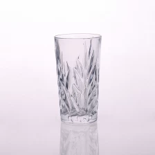China Wholesale embossed glass tumbler for water juice manufacturer