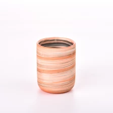 porcelana Jares de velas vacías al por mayor para frascos de velas de cerámica para decoración del hogar fabricante