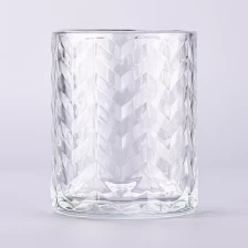 China Wholesale exquisite pattern glass candle holder manufacturers manufacturer
