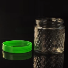 China Wholesale glass candle jar with cover manufacturer