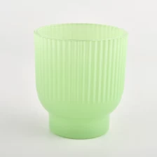 China Wholesale green votive glass candle container manufacturer