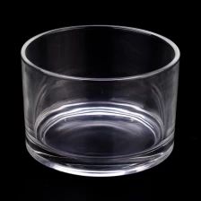 porcelana Jar de velas de vidrio de 3 mechas grandes para la fabricación de velas fabricante