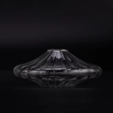 Chine Endile en gros de forme ronde en verre transparent en verre à bougie pour bougies à bougies en verre fabricant