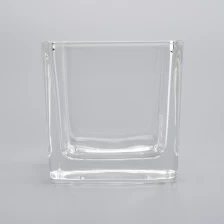 الصين Wholesale sqaure glass candle jar الصانع