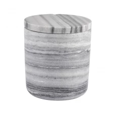 Cina Fornitore all'ingrosso di vasetti di candele in ceramica in marmo di design moderno produttore