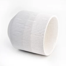 Китай Оптовая поверхностная текстурированная свеча контейнер пустое матовая глиняная керамическая производителя