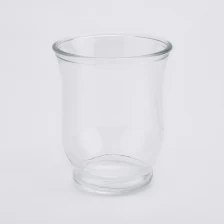 China Wholesales transparent glass candle vessel manufacturer